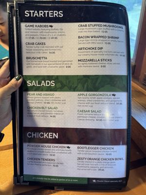Menu photo 6 Powder House Restaurant Keystone, SD