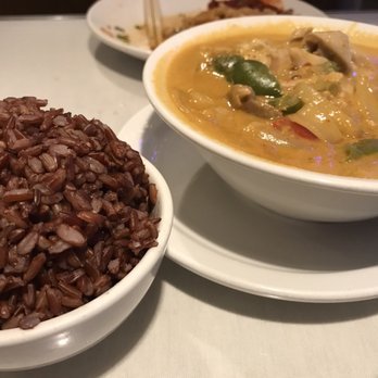 Siam Garden Cafe - Panang with chicken and brown rice - Thai Near Me - Honolulu, Hawaii Siam Garden Cafe - Panang with chicken and brown rice - Thai Near Me - Honolulu, Hawaii