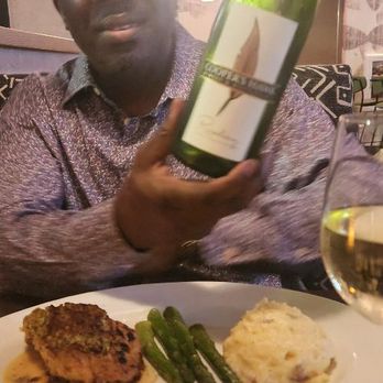Cooper’s Hawk Winery & Restaurant - Trout, Asparagus, Meshed potatoes and a bottle of Riesling - Seafood Near Me - Alpharetta, Georgia Cooper’s Hawk Winery & Restaurant - Trout, Asparagus, Meshed potatoes and a bottle of Riesling - Seafood Near Me - Alpharetta, Georgia