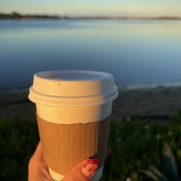 Honey latte at sunrise. Honey latte at sunrise.