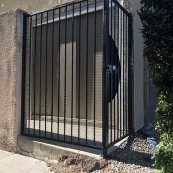 Deco Fence - High Security Wrought Iron Gate with Expanded Sheet Metal Backing - Fences & Gates Near Me