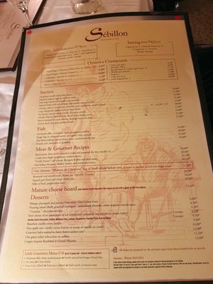 Menu photo 1 Sébillon Neuilly Sur Seine, 92 Menu photo 1 Sébillon Neuilly Sur Seine, 92