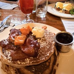 Sweet potato pancakes and That bitch Katrina drink. Sweet potato pancakes and That bitch Katrina drink.