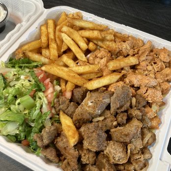 Halal Cooco's Den - Halal combo (chicken & lamb) - Middle Eastern Near Me - Williston Park, New York