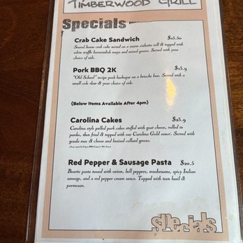 Timberwood Grill - Timberwood Grill Specials - New American Near Me - Charlottesville, Virginia Timberwood Grill - Timberwood Grill Specials - New American Near Me - Charlottesville, Virginia