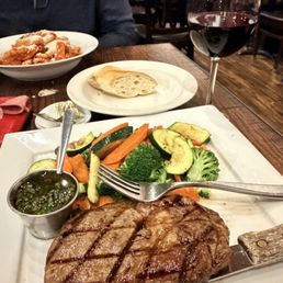 Bife Ancho (Med. Rare) Vegetables