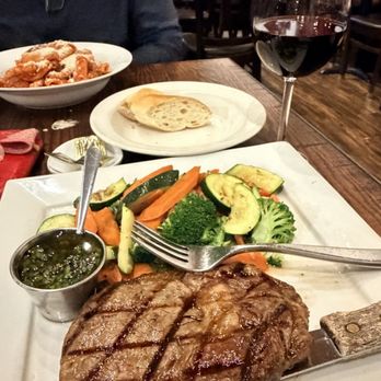 Cambalache Grill - Bife Ancho (Med. Rare) Vegetables - Argentine Near Me - Fountain Valley, California