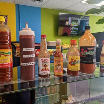 La Ventanita Snack Bar - Hot sauce options - Mexican Near Me - Des Moines, Iowa
