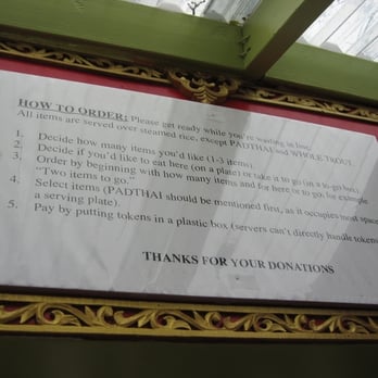 Wat Mongkolratanaram - Ordering instructions (photographed by Dave H) - Thai Near Me - Berkeley, California Wat Mongkolratanaram - Ordering instructions (photographed by Dave H) - Thai Near Me - Berkeley, California