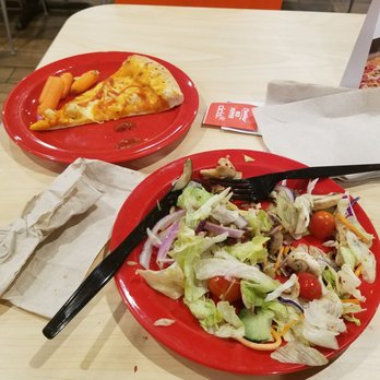 Cicis Pizza - A plate full of soggy half frozen vegetables, and a slice of buffalo chicken pizza . Both are serviceable at best - Pizza Near Me - Cincinnati, Ohio Cicis Pizza - A plate full of soggy half frozen vegetables, and a slice of buffalo chicken pizza . Both are serviceable at best - Pizza Near Me - Cincinnati, Ohio