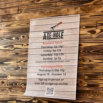 Axe Hole NPR - Hours - Axe Throwing Near Me - New Port Richey, Florida Axe Hole NPR - Hours - Axe Throwing Near Me - New Port Richey, Florida