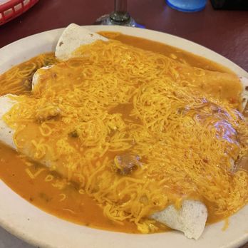 Los Arcos Mexican Restaurant - Three smothered Ground Beef Burrito Plate - Mexican Near Me - Westminster, Colorado