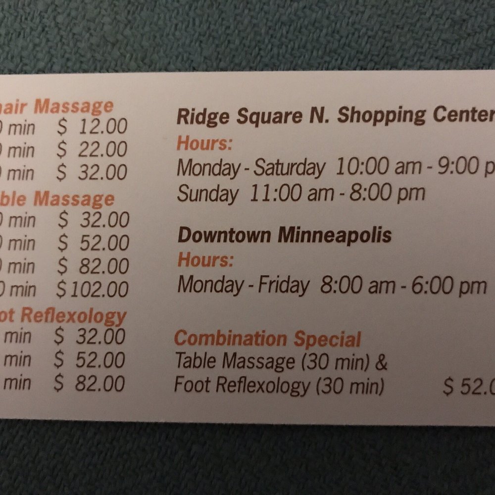 Massage Oriental - Locations, hours and prices - Massage Near Me - Minnetonka, Minnesota