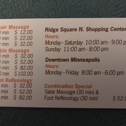 Massage Oriental - Locations, hours and prices
