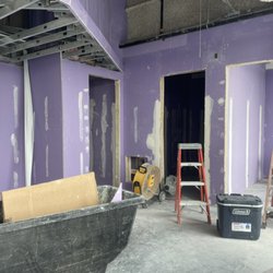 MassageLuXe - The lobby is coming along! There's walls!!