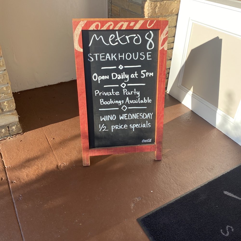 Metro 8 Steakhouse - Sign - Steakhouses Near Me - Durham, North Carolina Metro 8 Steakhouse - Sign - Steakhouses Near Me - Durham, North Carolina