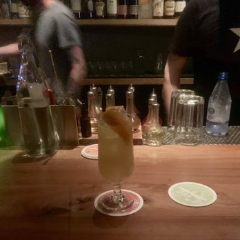 ABV - Mezcal cocktail OJ, pickle brine, mezcal, beer - Cocktail Bars Near Me - San Francisco, California