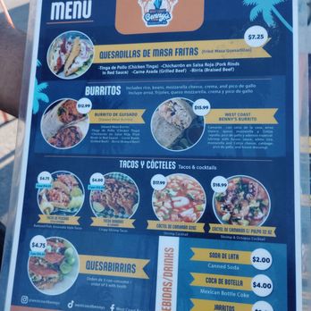 West Coast Benny's - Menu - Food Trucks Near Me - Las Vegas, Nevada