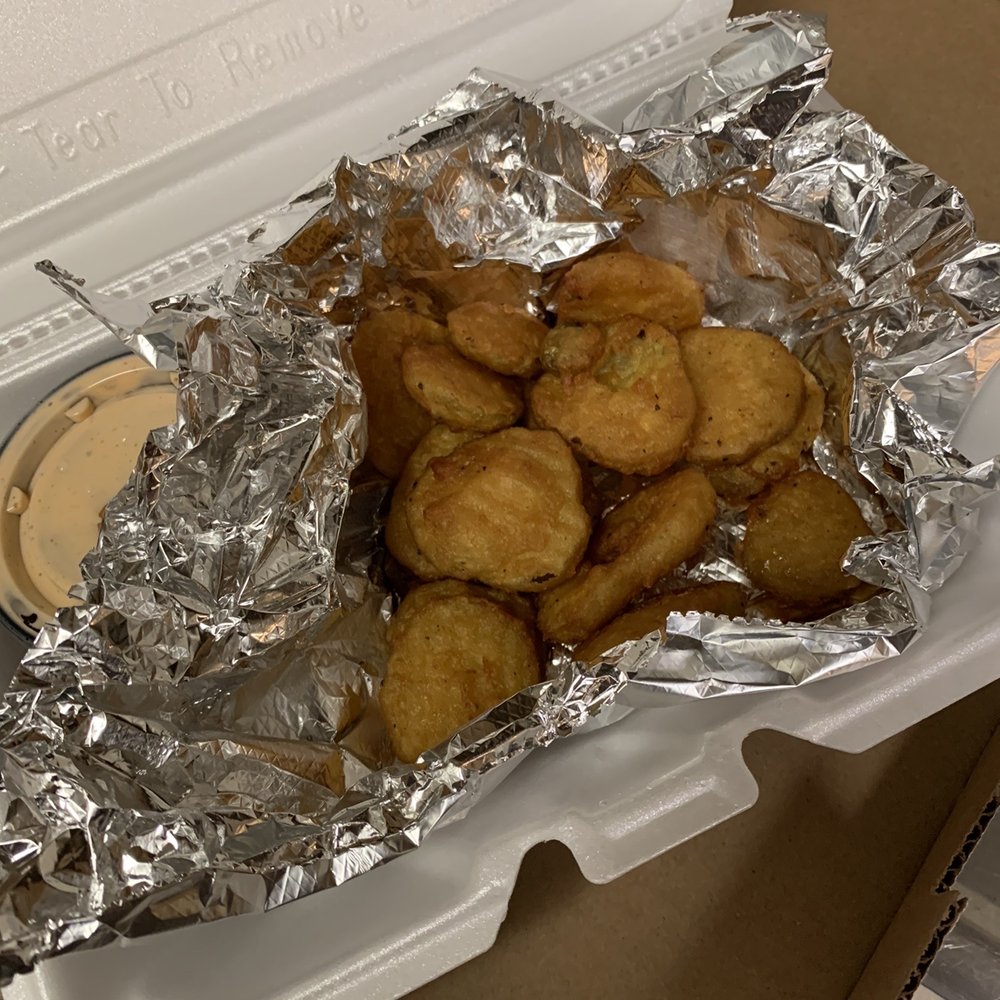 a box of fried food a box of fried food