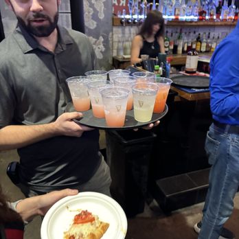 Elite Event: Crafted Bar & Taps - Drinks tray, left to right: paloma, margarita, rum punch - Yelp Events Near Me - Katy, Texas