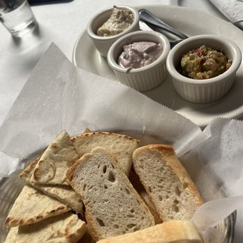 Athena Grill - Dip trio. Hummus. Eggplant. Athena Dip - Greek Near Me - Santa Clara, California Athena Grill - Dip trio. Hummus. Eggplant. Athena Dip - Greek Near Me - Santa Clara, California