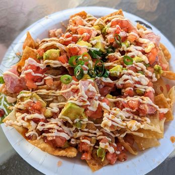 Fresh Off The Grid - Poke Nachos | Instagram: @telephonesmoothie - Shaved Ice Near Me - Kapaau, Hawaii Fresh Off The Grid - Poke Nachos | Instagram: @telephonesmoothie - Shaved Ice Near Me - Kapaau, Hawaii
