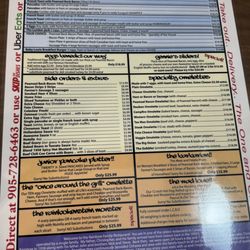 Rainbow Restaurant - Menu