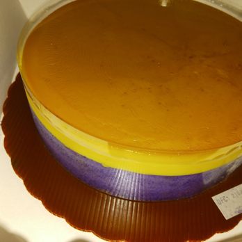 Red Ribbon Bakeshop - Mom's 2nd cake for her 73rd Bday ube Flan - Bakeries Near Me - Anaheim, California Red Ribbon Bakeshop - Mom's 2nd cake for her 73rd Bday ube Flan - Bakeries Near Me - Anaheim, California