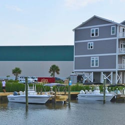 Topsail Boat Rental - A view of the boat slip
