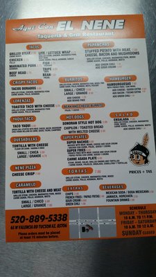 Menu photo 1 Aqui Con el Nene Tucson, AZ