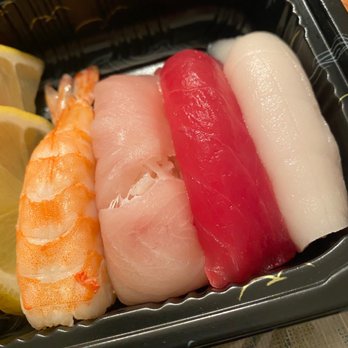 YY Sushi - Sushi pieces: shrimp, yellowtail, tuna, white tuna - Japanese Near Me - New York, New York YY Sushi - Sushi pieces: shrimp, yellowtail, tuna, white tuna - Japanese Near Me - New York, New York