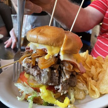 The Thurman Cafe - The 3/4 lb Thurman burger! The Thermanator would have had a second patty!!!! (1 1/2 lb!!) - Bars Near Me - Columbus, Ohio The Thurman Cafe - The 3/4 lb Thurman burger! The Thermanator would have had a second patty!!!! (1 1/2 lb!!) - Bars Near Me - Columbus, Ohio
