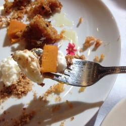 Eleven At The Pyramids - Carrot cake with cream cheese Ice cream and carrot soufflé