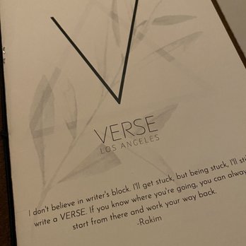 Verse - Where does "Verse" come from? - Seafood Near Me - Toluca Lake, California Verse - Where does "Verse" come from? - Seafood Near Me - Toluca Lake, California