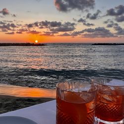 Seasons restaurant & lounge bar - Delicious Negronis at sunset
