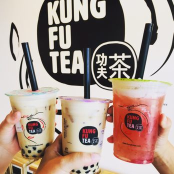 Kung Fu Tea - Kung Fu Milk tea with boba and strawberry lemonade with aloe jelly. - Coffee & Tea Near Me - Suwanee, Georgia Kung Fu Tea - Kung Fu Milk tea with boba and strawberry lemonade with aloe jelly. - Coffee & Tea Near Me - Suwanee, Georgia