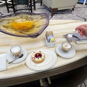 La Gourmandise - Raspberry and lemon cake with two macchiatos. - Desserts Near Me - Miami Beach, Florida La Gourmandise - Raspberry and lemon cake with two macchiatos. - Desserts Near Me - Miami Beach, Florida