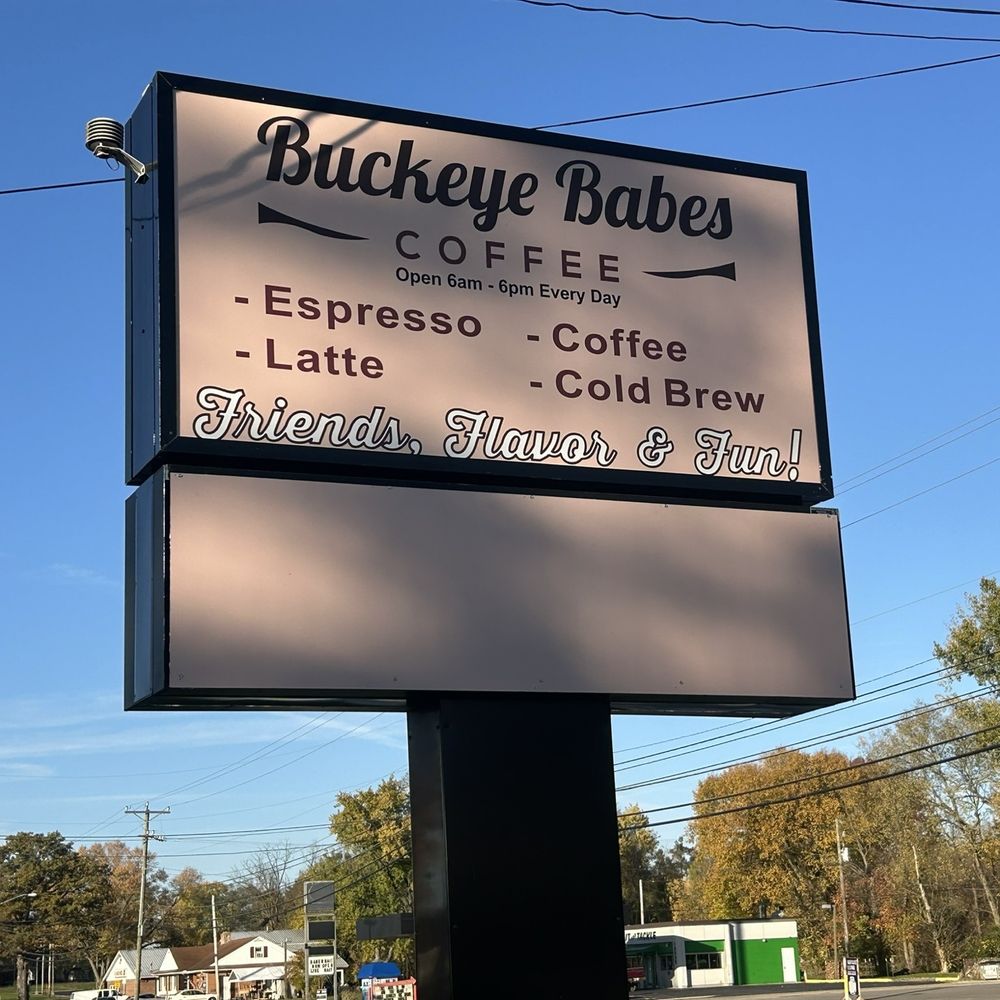 Buckeye Babes Coffee - Sign - Themed Cafes Near Me - Buckeye Lake, Ohio Buckeye Babes Coffee - Sign - Themed Cafes Near Me - Buckeye Lake, Ohio