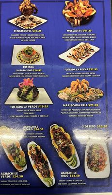 Menu photo 2 Mariscos Los Altos Tracy, CA