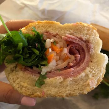 ilana Coffee - Combination banh mi - I wish the veggies and meat were distributed more evenly, but not a big deal. Can't complain for $6.50! CRISPY BREAD! - Coffee & Tea Near Me - San Francisco, California ilana Coffee - Combination banh mi - I wish the veggies and meat were distributed more evenly, but not a big deal. Can't complain for $6.50! CRISPY BREAD! - Coffee & Tea Near Me - San Francisco, California