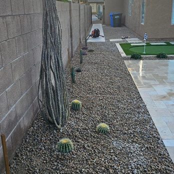 Landscaping Professional Service - All new plants and rock - Landscaping Near Me