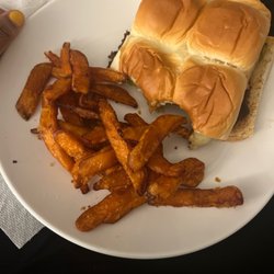 Plant B - CHIPOTLE AVOCADO BURGER with SWEET POTATO FRIES