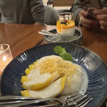 Baan Atelier - Mango Sticky Rice; Panna Cotta - Thai Near Me - Conshohocken, Pennsylvania