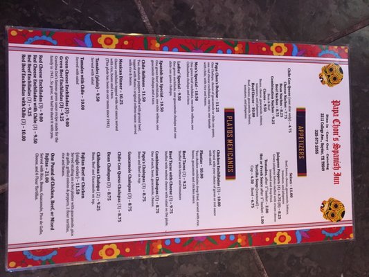 Menu photo 3 Spanish Inn Snyder, TX