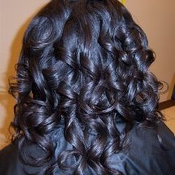 Sylvia's Touch of Love Beauty Salon - Healthy and Curly Hair Relaxed roller set