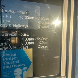 US Post Office - Posted self-service hours