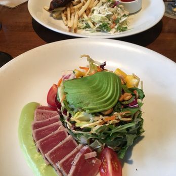 JOEY Burnaby - Full rack of baby back ribs and yellowfin tuna salad - Canadian (New) Near Me - Burnaby, British Columbia