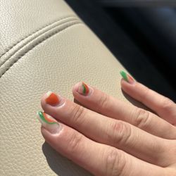 Luxury Nails - Snapped tips on acrylic nails