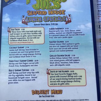Pompano Joe's - Lunch specials menu 7/2023 - Seafood Near Me - Destin, Florida Pompano Joe's - Lunch specials menu 7/2023 - Seafood Near Me - Destin, Florida
