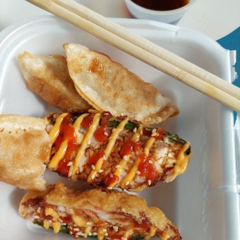 Sushi Roller - Gyoza & jalapeño bomb. Both tasty - not much heat from the jalapeños - Sushi Bars Near Me - Albuquerque, New Mexico